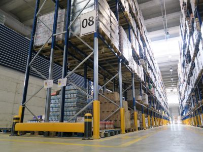 Barriera scaffalatura e delimitatore pavimento