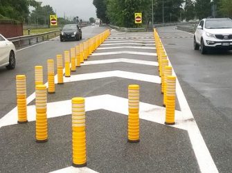 Palo elastico per il settore stradale